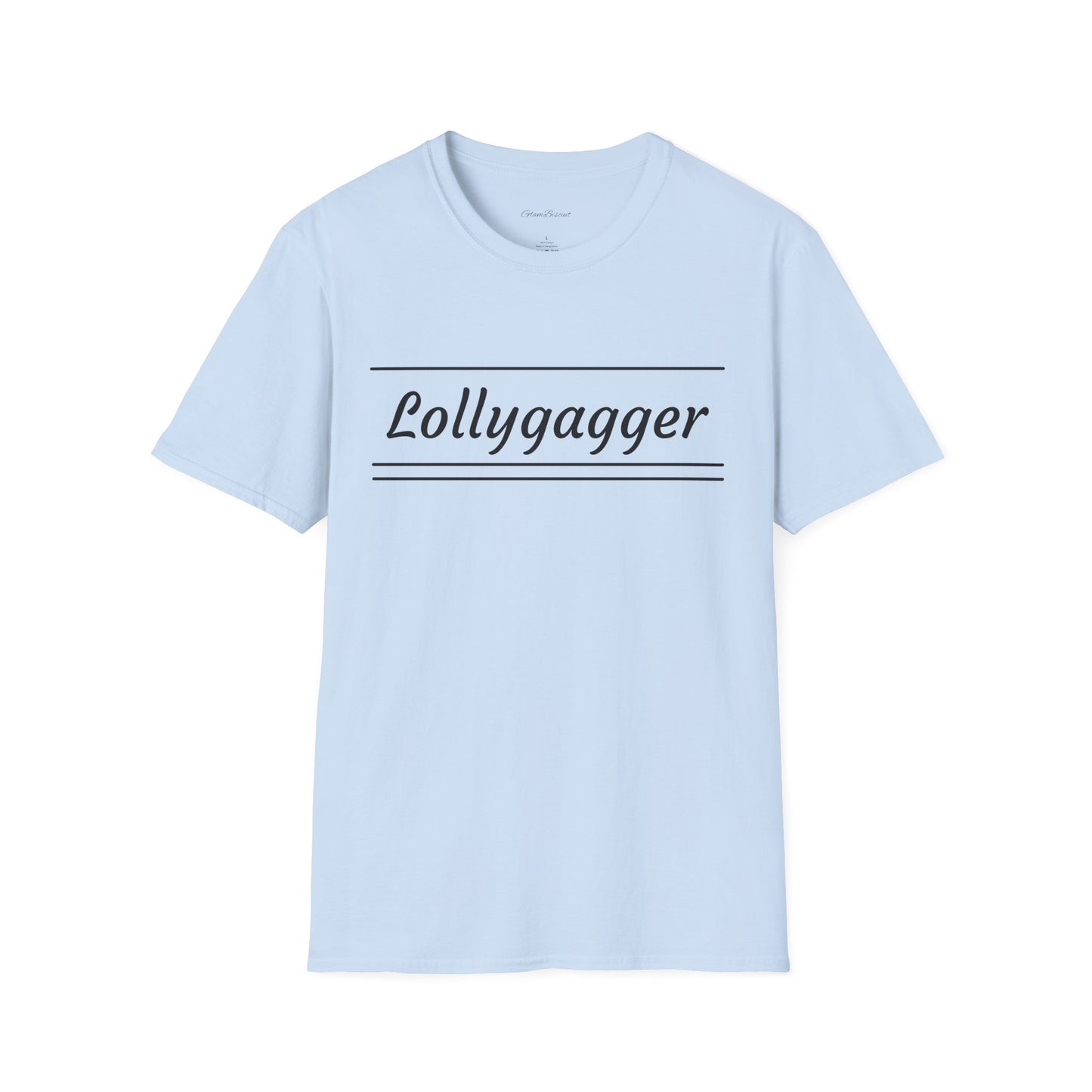 Lollygagger Unisex Softstyle T-Shirt - Fun Casual Wear in Yellow