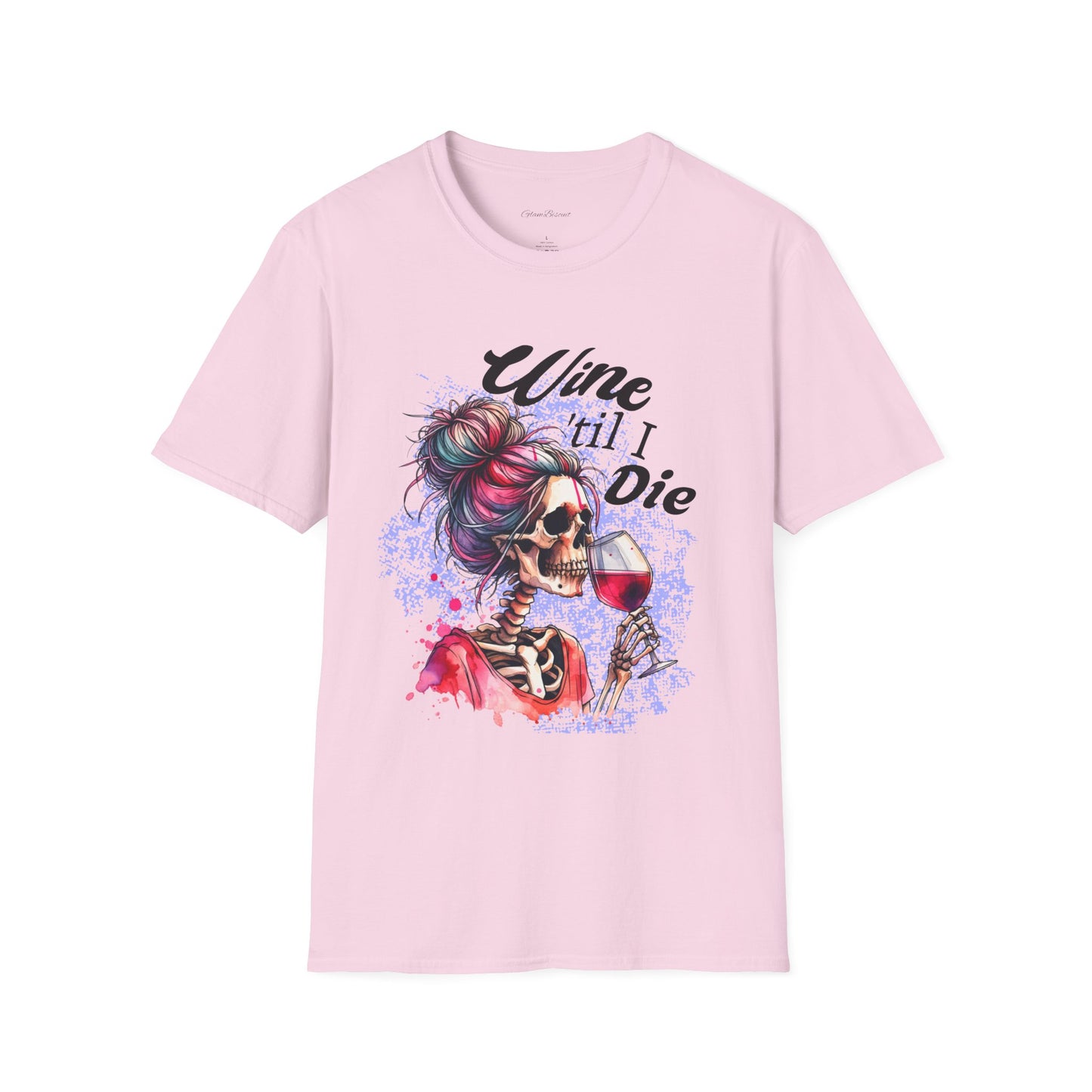 Wine Till I Die Unisex Softstyle T-Shirt - Perfect for Wine Lovers
