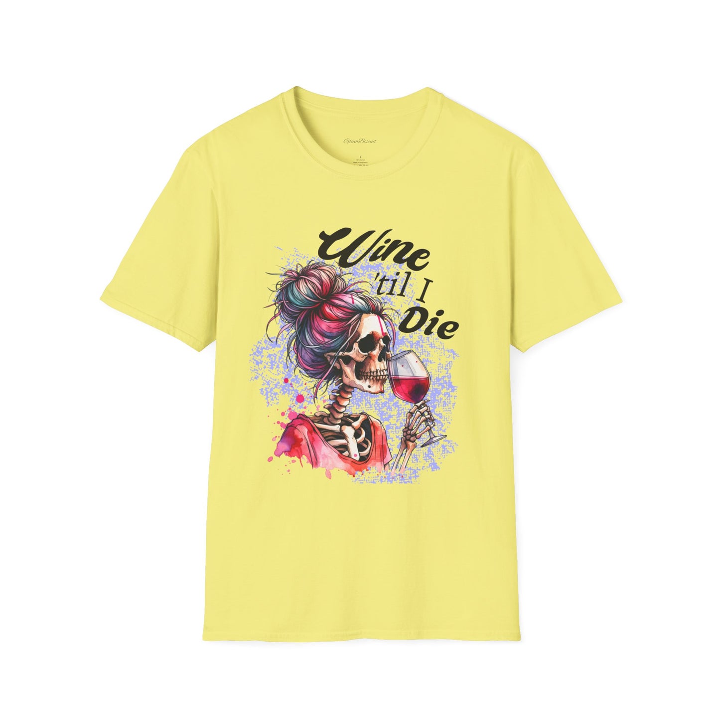 Wine Till I Die Unisex Softstyle T-Shirt - Perfect for Wine Lovers