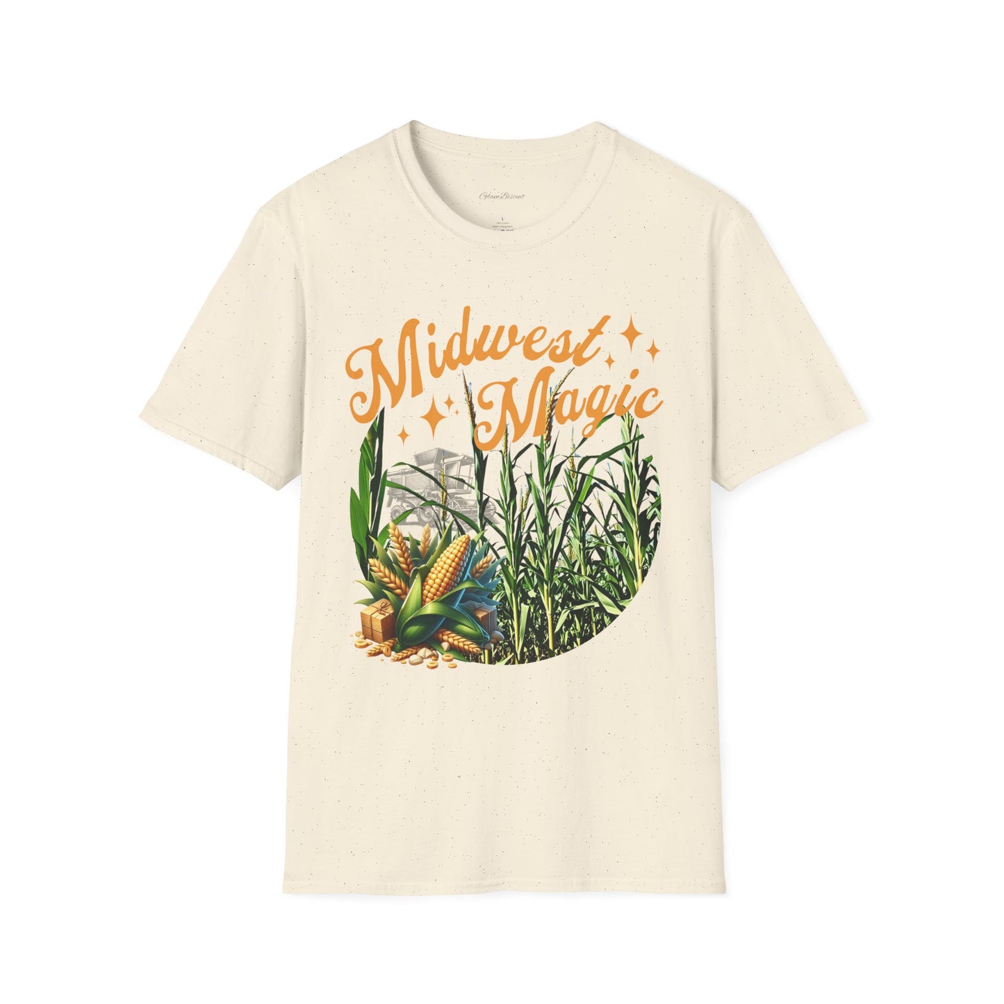 Midwest Magic Unisex Softstyle T-Shirt - Boho Harvest Vibe for Nature Lovers