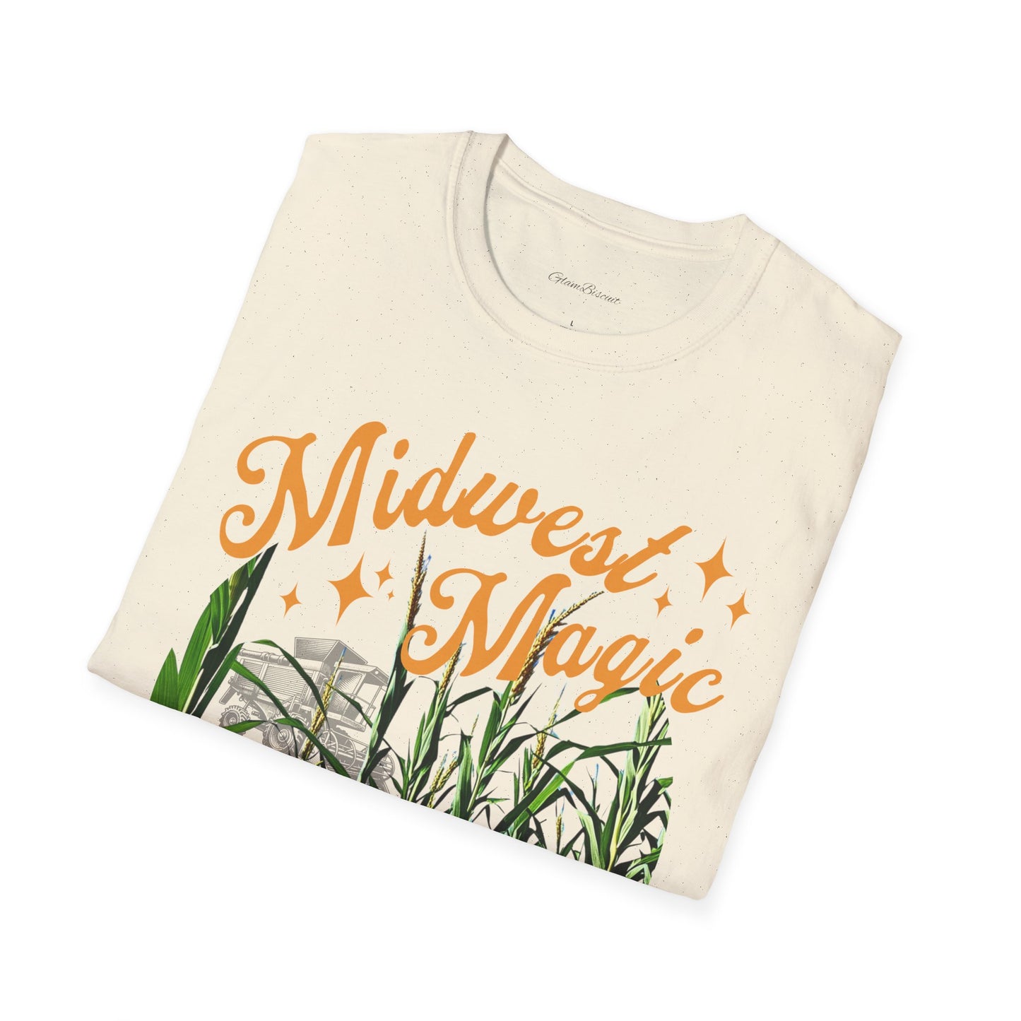 Midwest Magic Unisex Softstyle T-Shirt - Boho Harvest Vibe for Nature Lovers