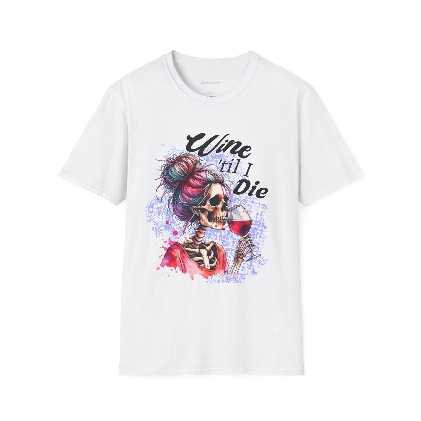 Wine Till I Die Unisex Softstyle T-Shirt - Perfect for Wine Lovers