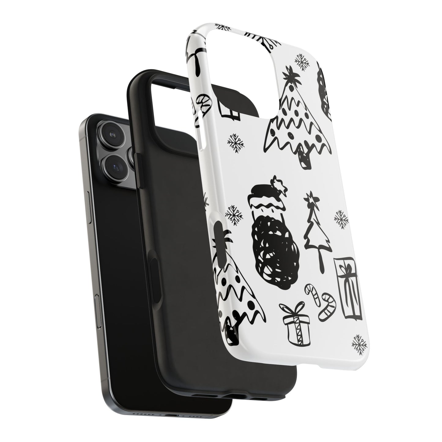 B&W Christmas Phone Case