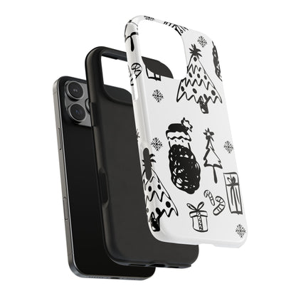 B&W Christmas Phone Case