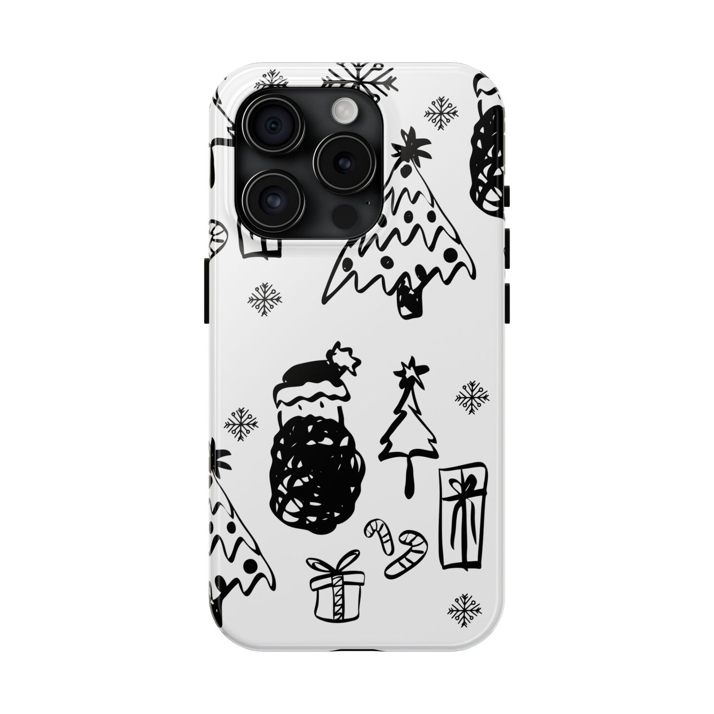 B&W Christmas Phone Case