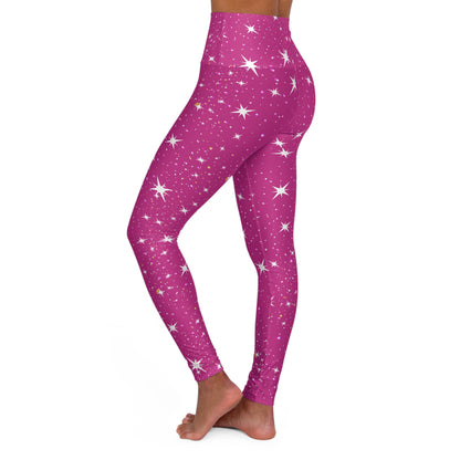 Sparkle Yoga Leggings (pink)