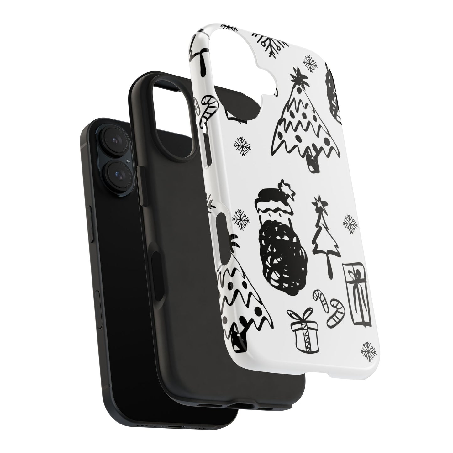 B&W Christmas Phone Case