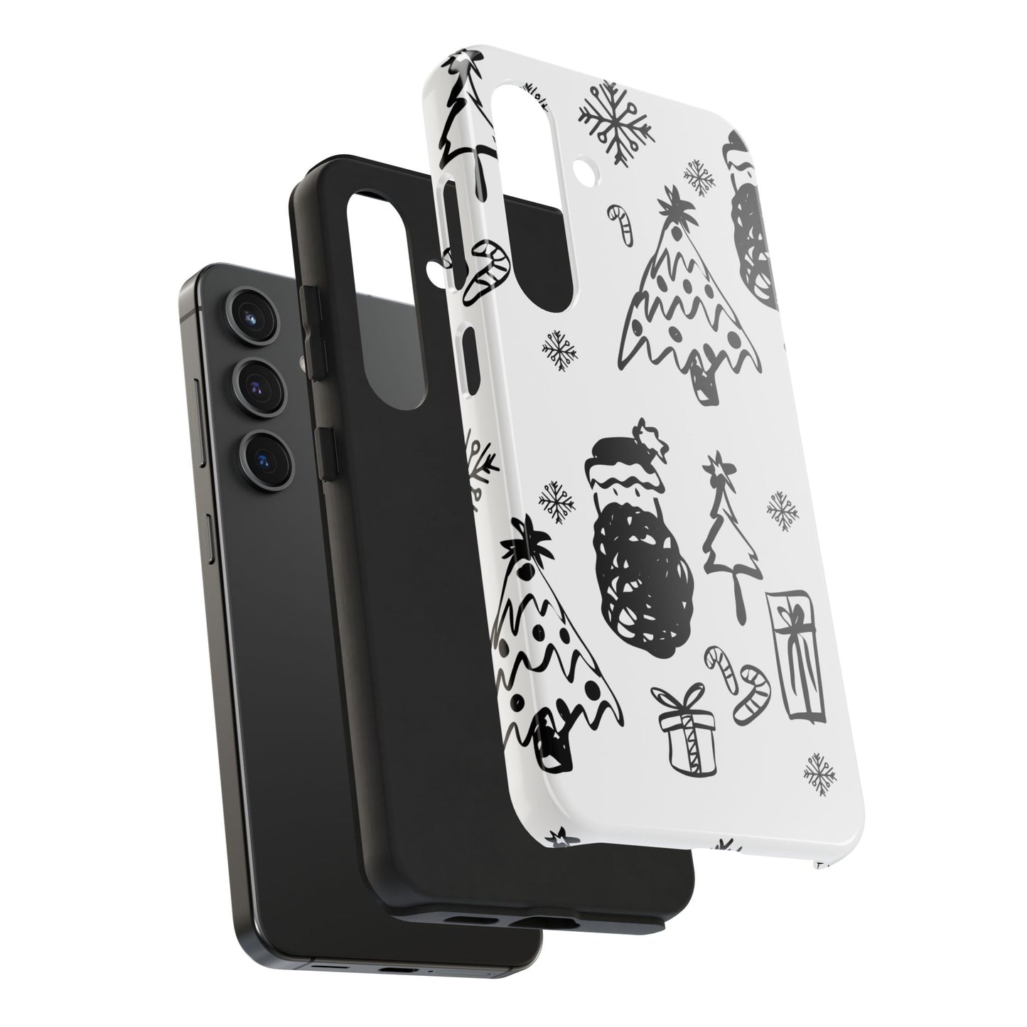 B&W Christmas Phone Case