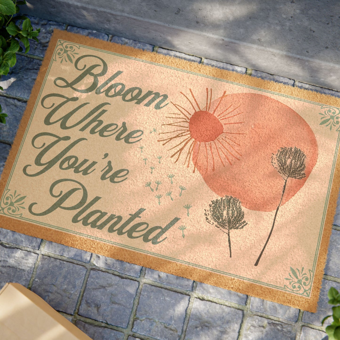 Bloom Where You're Planted Doormat