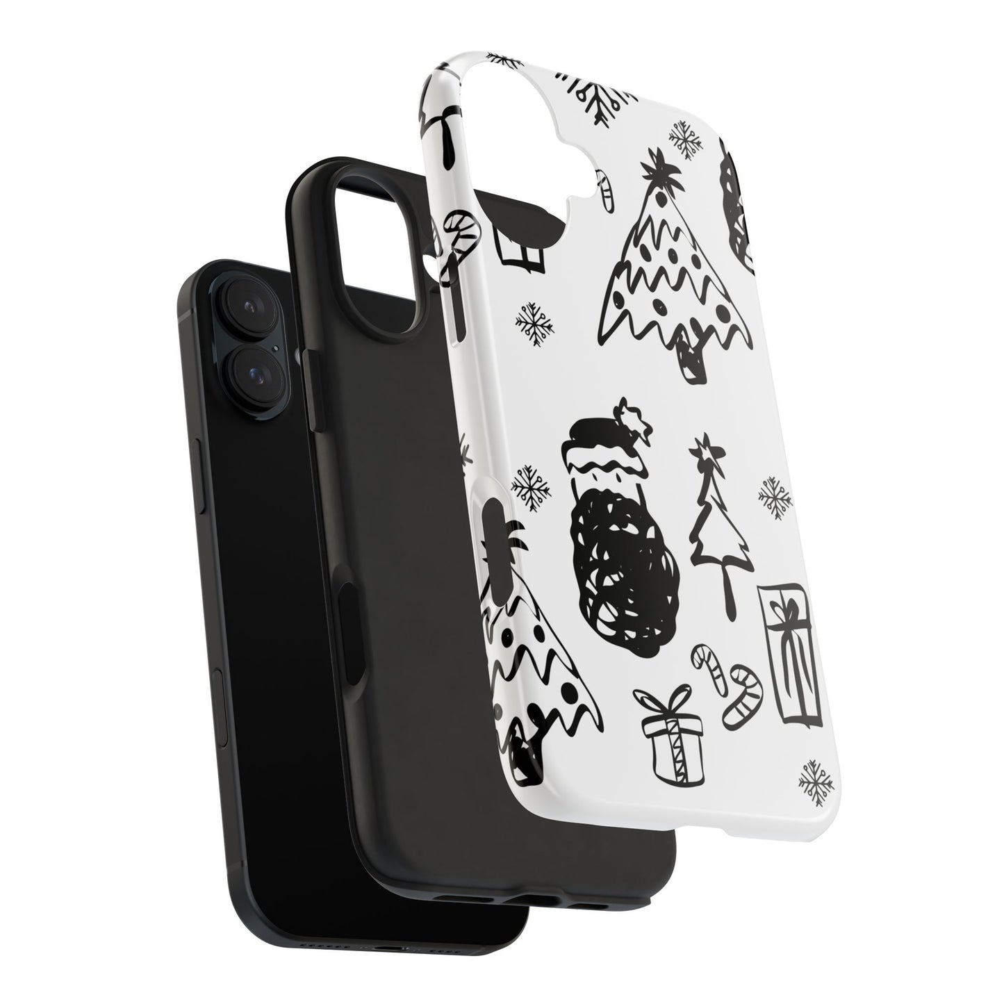 B&W Christmas Phone Case