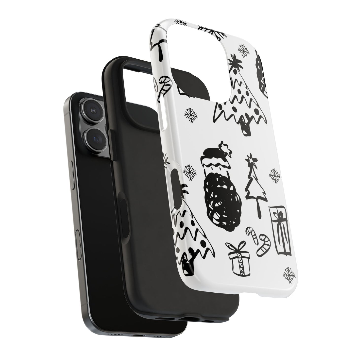 B&W Christmas Phone Case