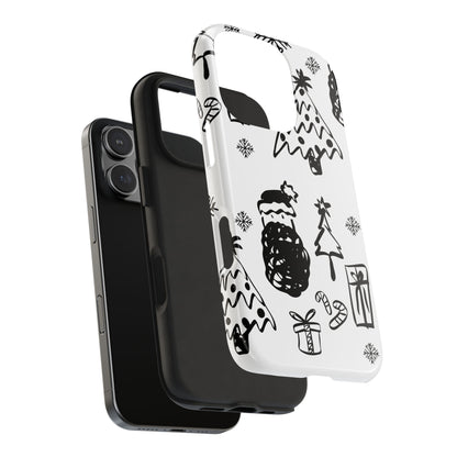 B&W Christmas Phone Case