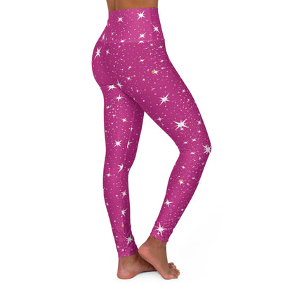 Sparkle Yoga Leggings (pink)