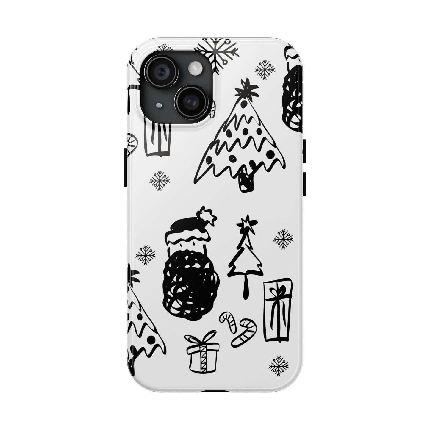 B&W Christmas Phone Case