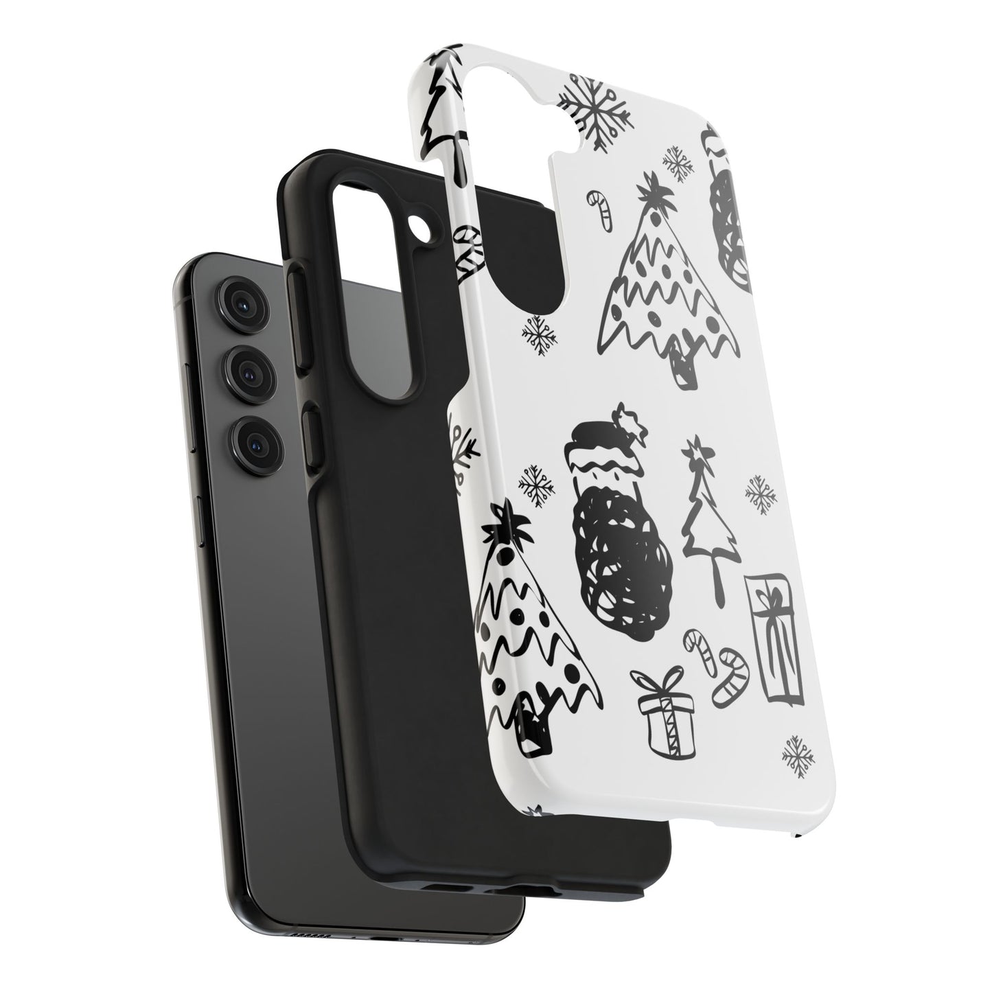 B&W Christmas Phone Case