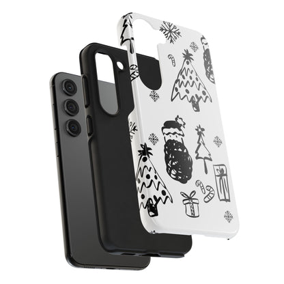 B&W Christmas Phone Case