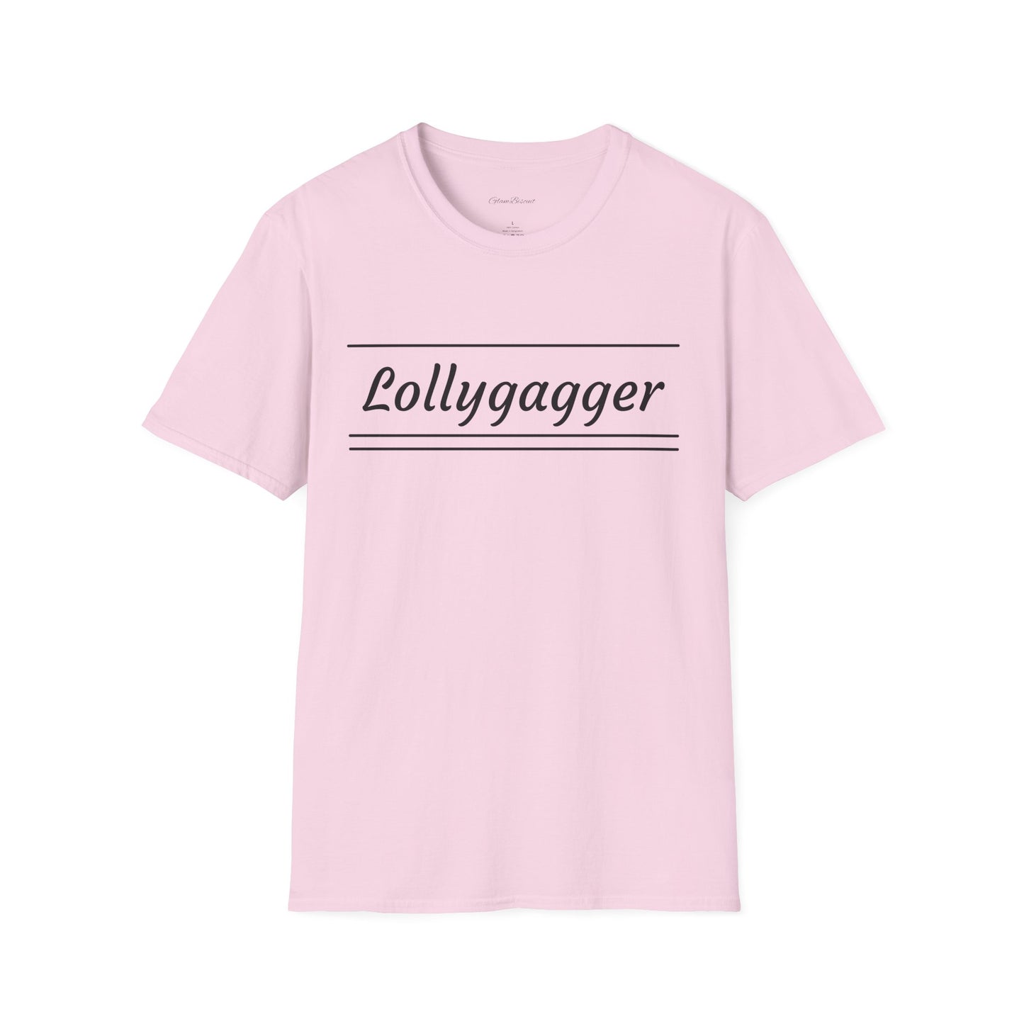 Lollygagger Unisex Softstyle T-Shirt - Fun Casual Wear in Yellow
