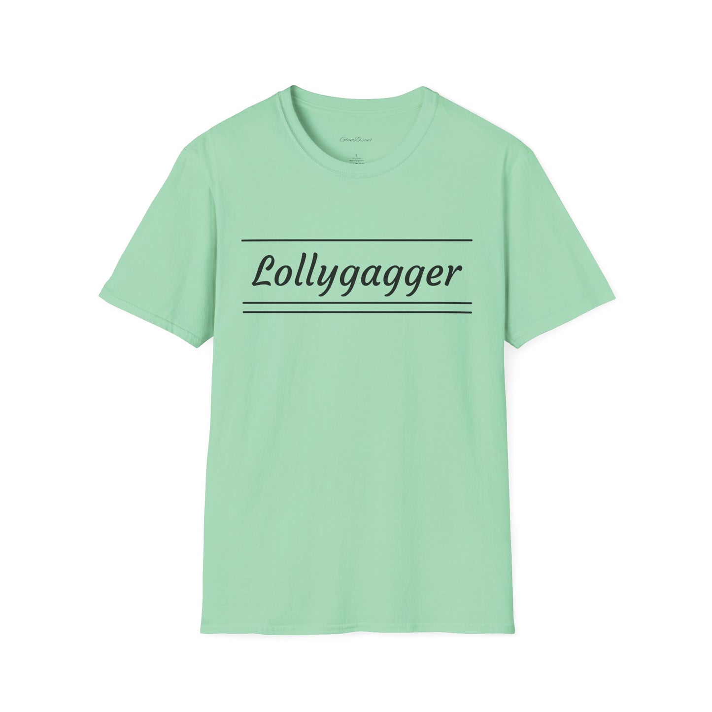 Lollygagger Unisex Softstyle T-Shirt - Fun Casual Wear in Yellow