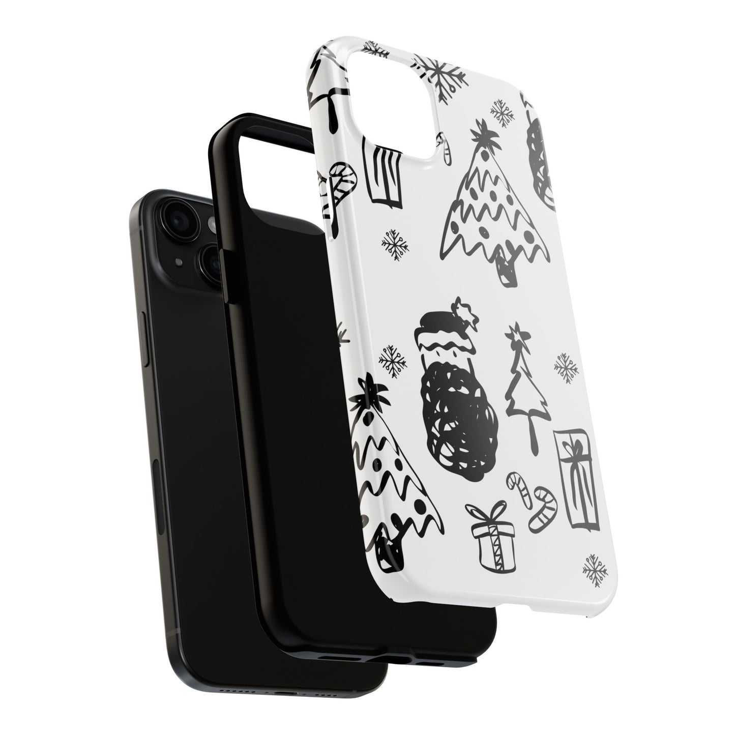 B&W Christmas Phone Case