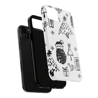 B&W Christmas Phone Case