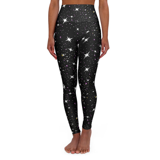 Sparkle Yoga Leggings (black)