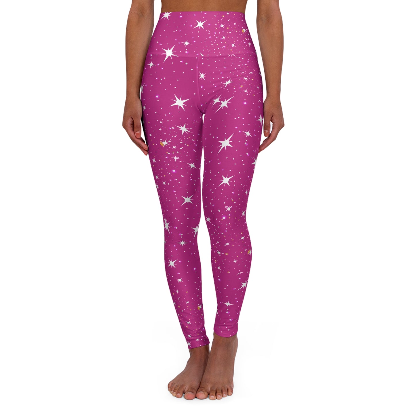 Sparkle Yoga Leggings (pink)